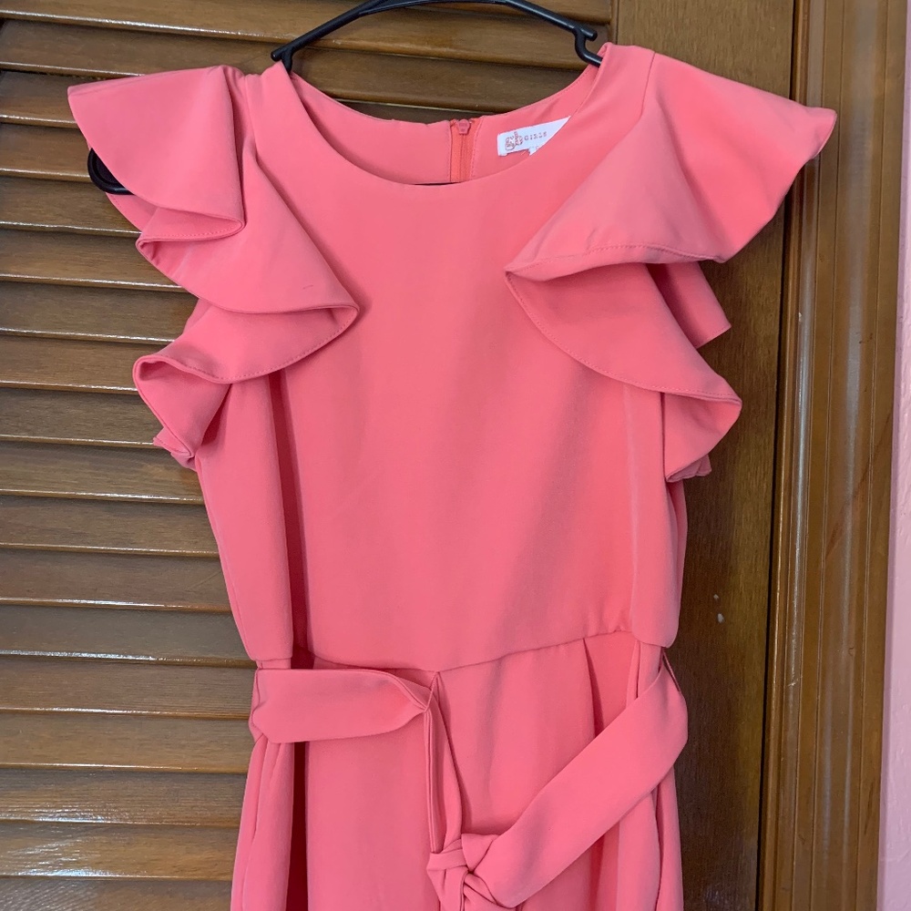 Coral colored jumpsuit